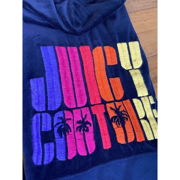Juicy Couture Y2K Velour Track Suit Navy M - Picture 3 of 7